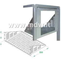 RIPIANO MENSOLA ASOLATA 19'' 2U portata kg 25